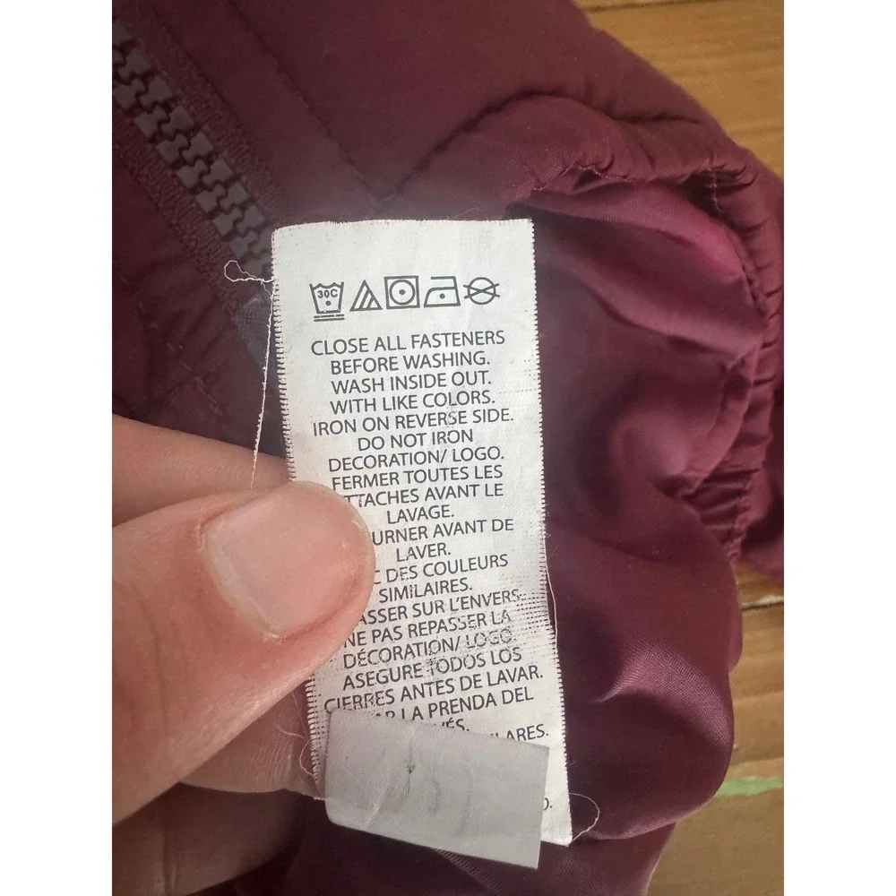 The Childrens Place Kids 2T Burgundy Puffer Jacket Hooded‎ Quilted Winter Coat
